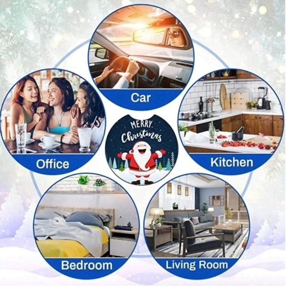 Trippy Rainbow Mushroom Car Coaster Set | Car Accessories - Picture 9 of 10